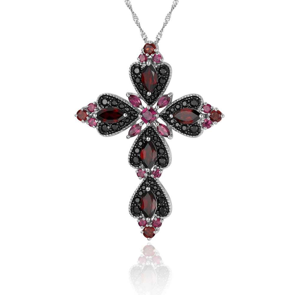 Unique store 925 Sterling Rhodolite Necklace