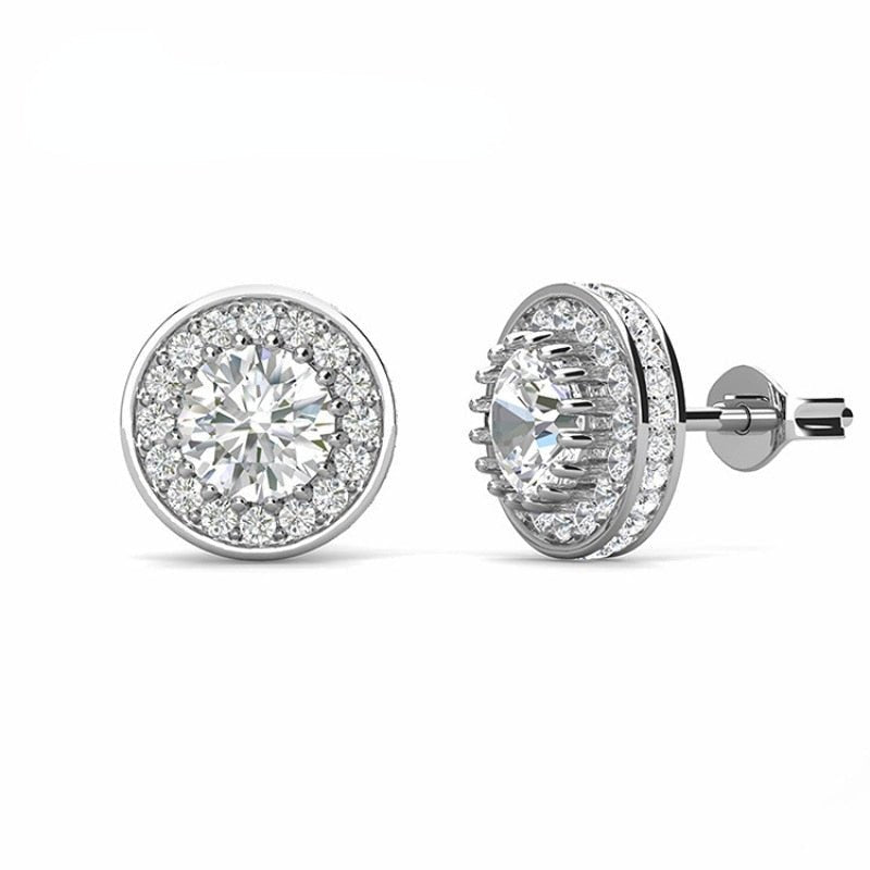 0.50 Ct Round Cut Simulated Diamond | Screw-back Stud Earrings | 14k White Gold Finish 925 Sterling buy Silver