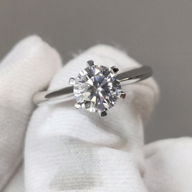 *BIG SALE* 1CT Dream Round cut Diamond Engagement retailer Ring Size 5,6,7,8