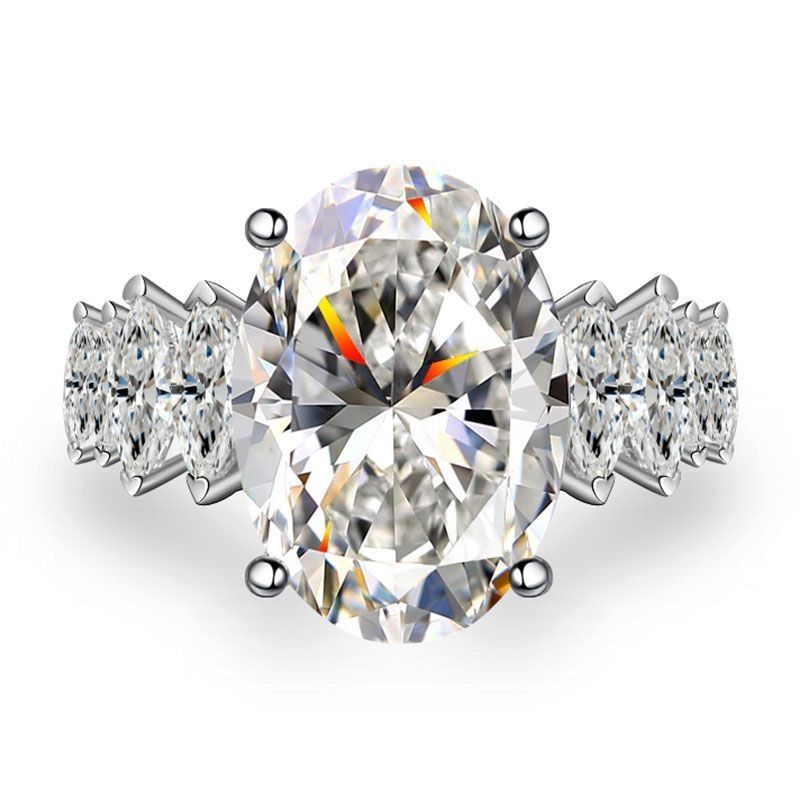 18K 5CT Moissanite Diamond high quality Luxury Ring