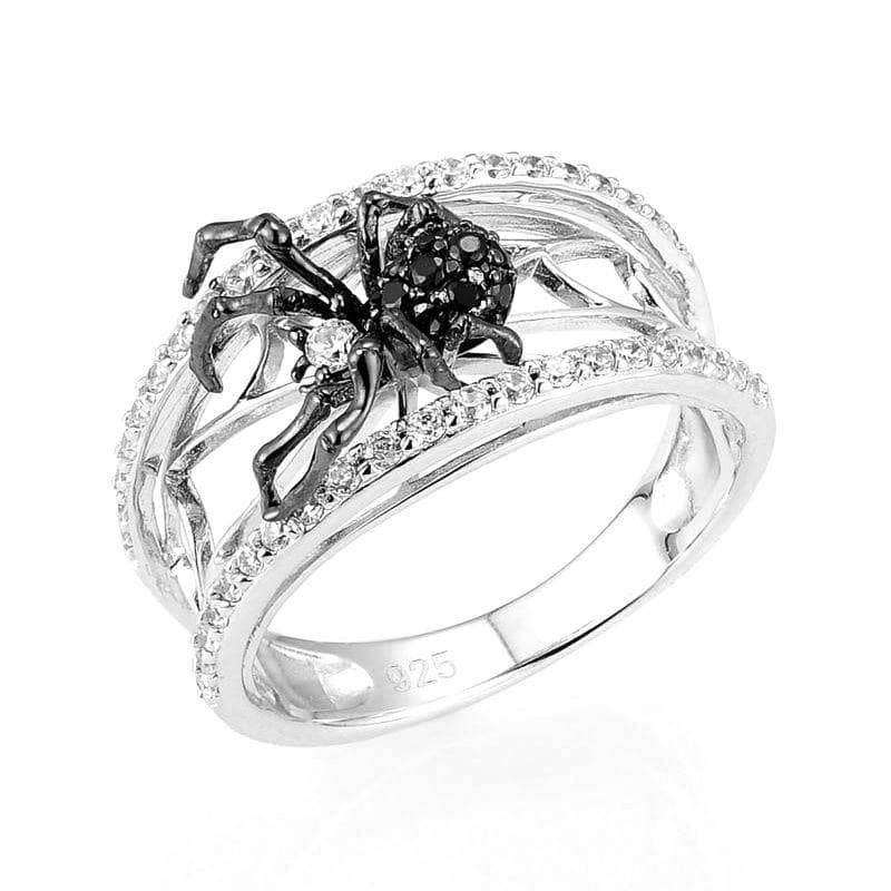 Natural Green Agate Gothic Spider Ring selling Solid 925 Sterling Silver Handmade Statement Spider Rings