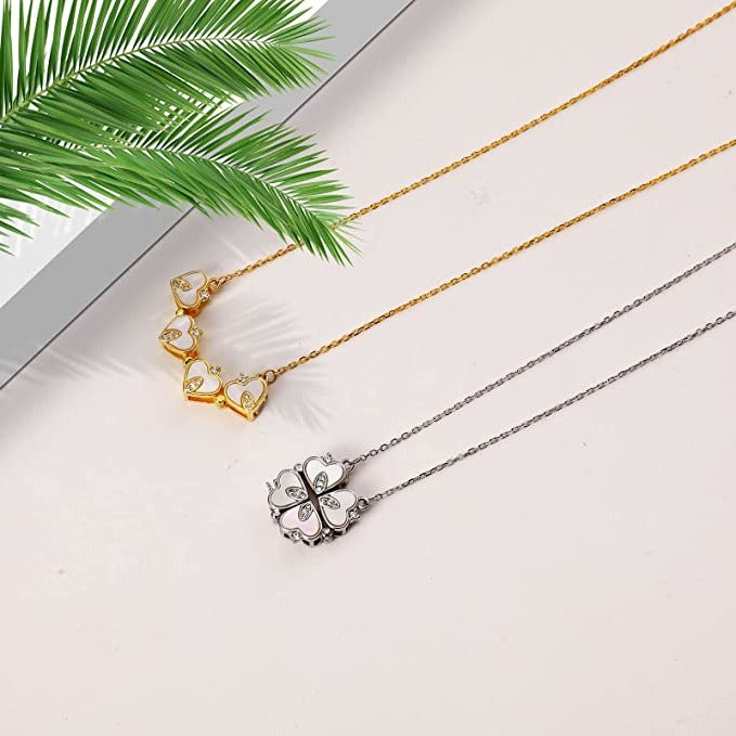 Clover-Heart Change Necklace