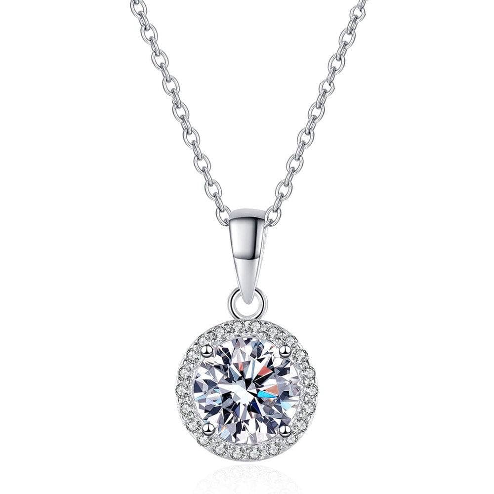 1.0ct Moissanite online Diamond Pt950 Necklace