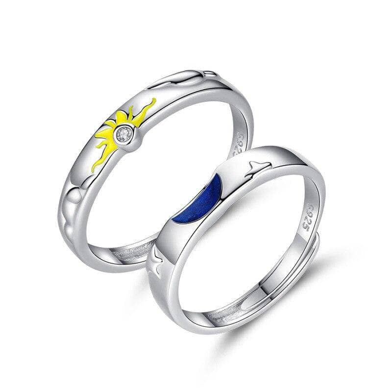 His Her Matching Engagement Wedding Ring Set Bat Couple Rings