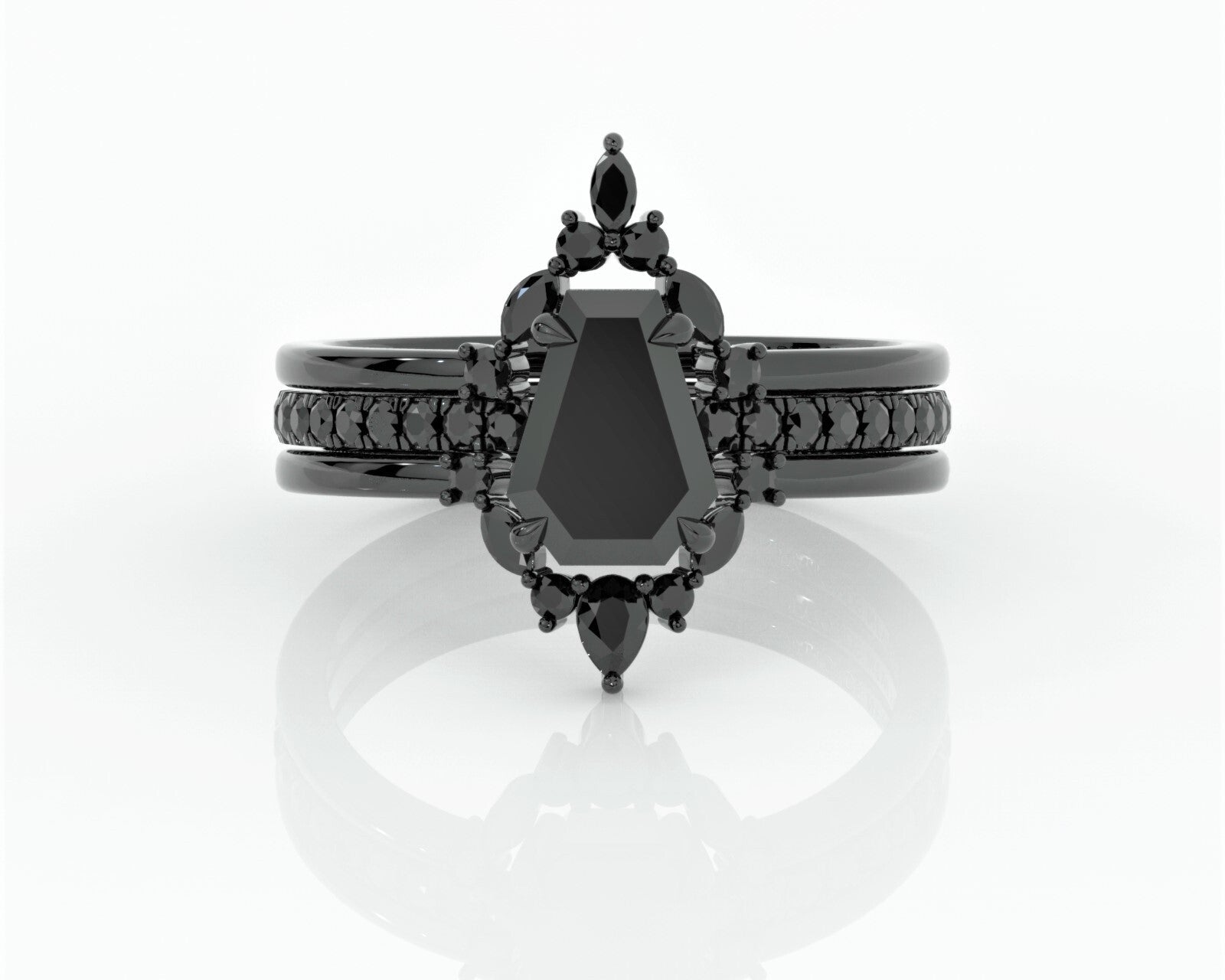 Say "I Do" in Goth Glam with A Black Diamond Wedding Ring - Black Diamonds New York