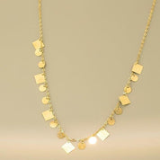 18k Yellow Gold Adjustable Necklace-Black Diamonds New York