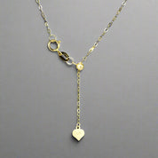 18k Yellow Gold Adjustable Pendant Necklace-Black Diamonds New York