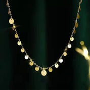 18k Yellow Gold Adjustable Pendant Necklace-Black Diamonds New York