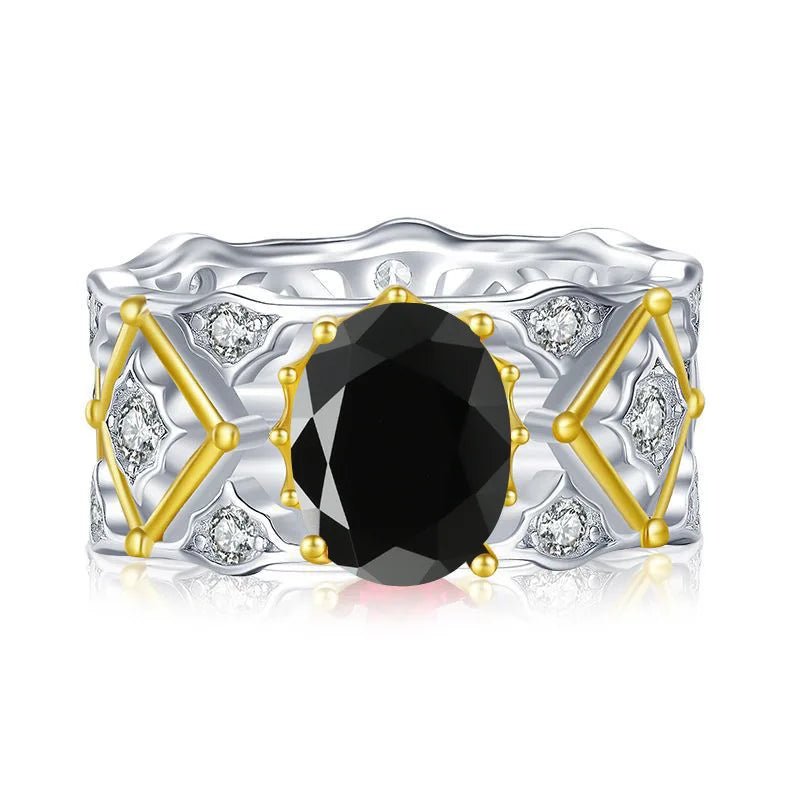 2.0 Ct Oval Cut Diamond Engagement Ring-Black Diamonds New York