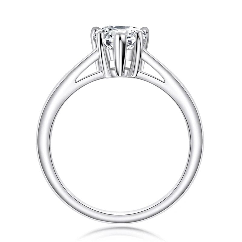 2.0 Ct Pear Cut Diamond Solitaire Engagement Ring-Black Diamonds New York