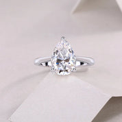 2.5 Ct Pear Cut Diamond Engagement Ring-Black Diamonds New York