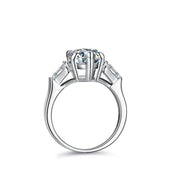 4.0 Ct Pear Cut Diamond Engagement Ring-Black Diamonds New York