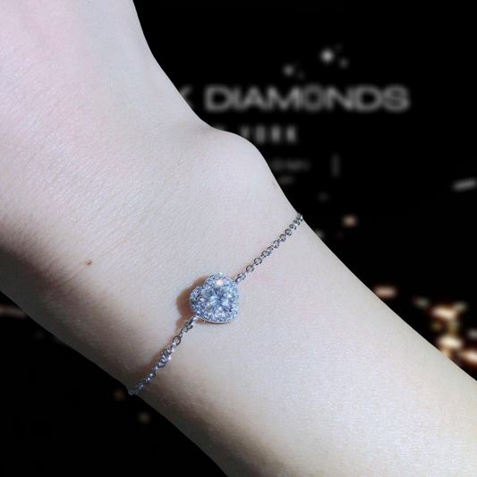 5mm Round Diamond Adjustable Bracelet-Black Diamonds New York