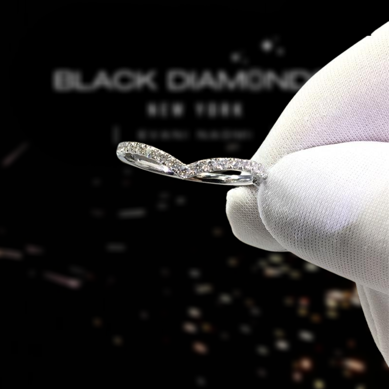 0.2 Ct Diamond Cupid's Arrow Ring-Black Diamonds New York