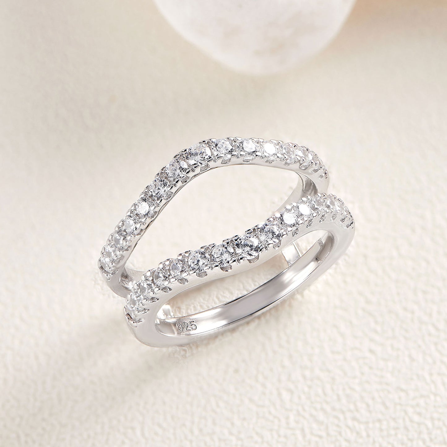 Round Cut Diamond Elegant Ring Enhancer-Black Diamonds New York