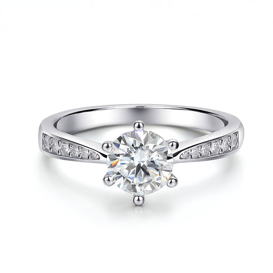 3.0 Ct Round Brilliant Diamond Solitaire Engagement Ring-Black Diamonds New York