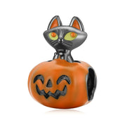 Pumpkin Black Cat Halloween Charm Series-Black Diamonds New York