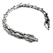 Retro Dragon Scales Punk Bracelet-Black Diamonds New York