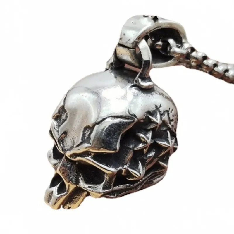 Retro Skull Pendant-Black Diamonds New York