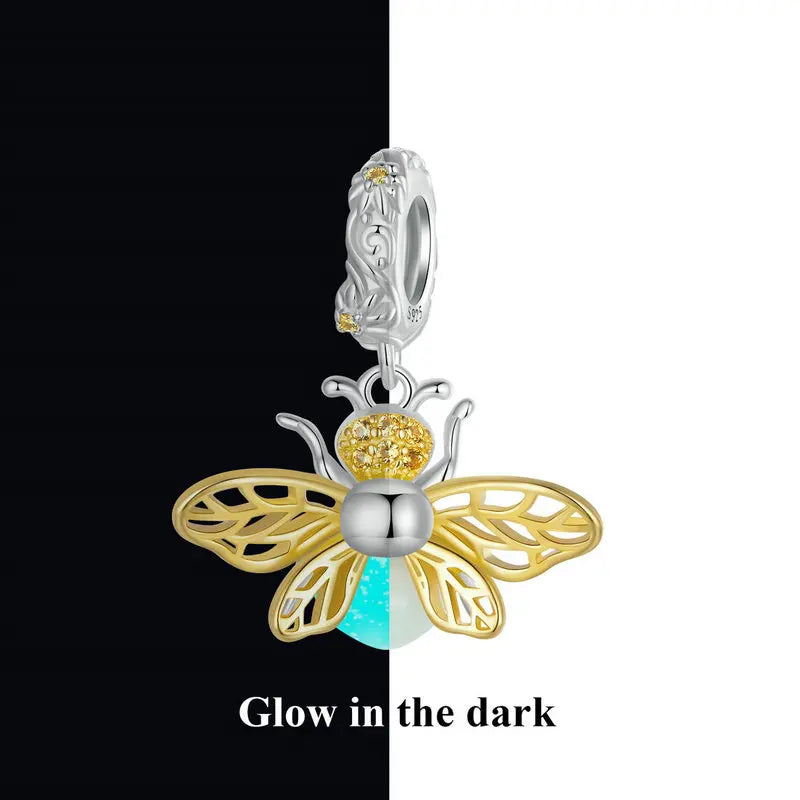 Luminous Insect Charm with Diamond-Black Diamonds New York