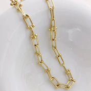 18k Yellow Gold Vintage Chain Bracelet-Black Diamonds New York