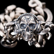 Music Skull Punk Bracelet-Black Diamonds New York