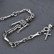 Cross Domineering Skeleton Retro Bracelet-Black Diamonds New York