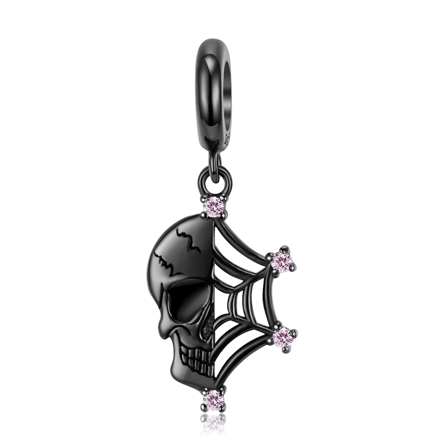 Sacrificial Ghost Rock Skull Charm Series-Black Diamonds New York