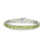 Radiant-cut Nano Crystal Halo Bracelet-Black Diamonds New York