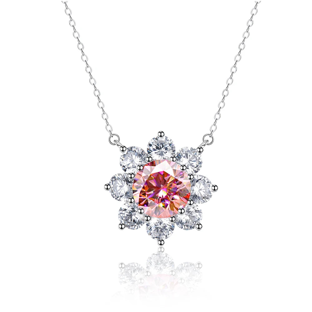 Red Diamond Jewelry Set with Sunflower Design-Black Diamonds New York