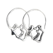 Retro Creative Elegant Skull Head Earrings-Black Diamonds New York