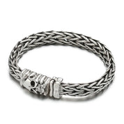 Skull Braided Punk Bracelet-Black Diamonds New York