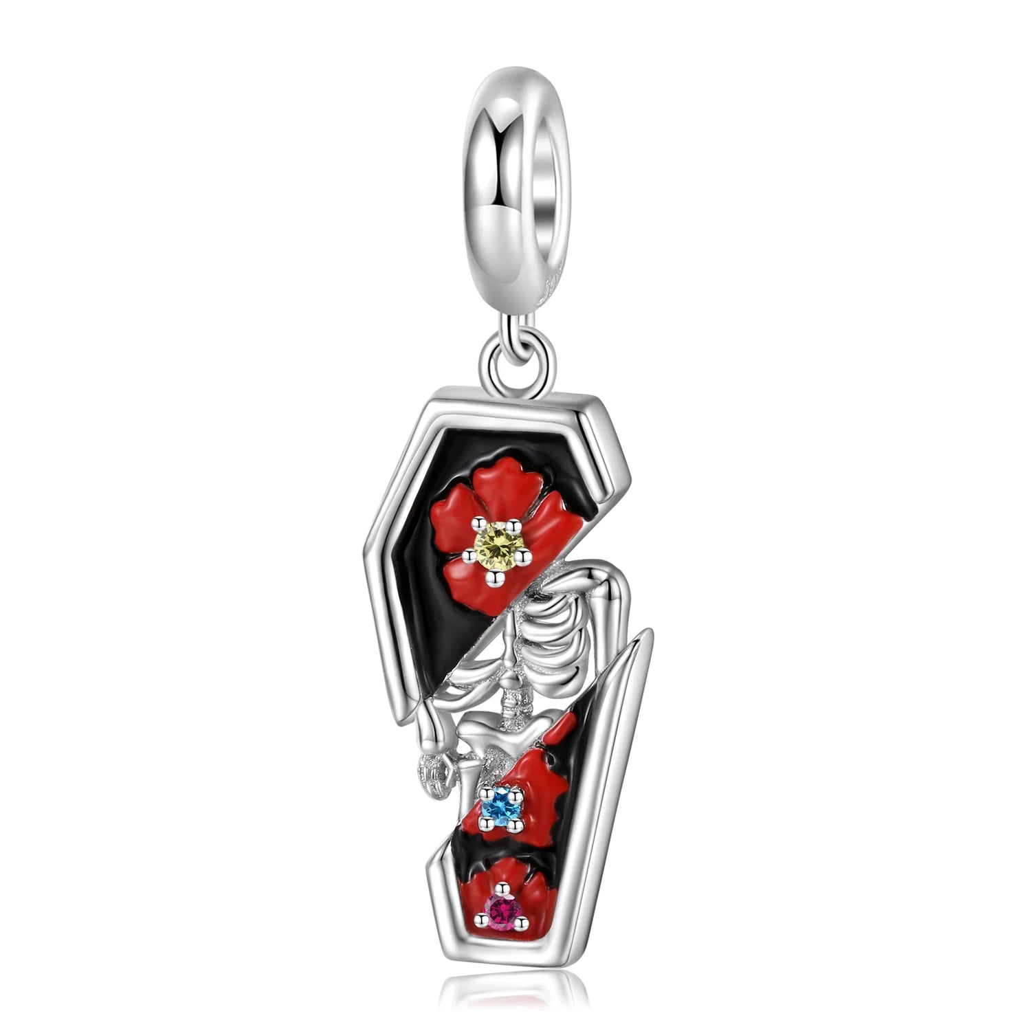 Sacrificial Ghost Rock Skull Charm Series-Black Diamonds New York