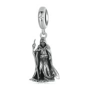 Wand-wielding Grim Reaper Charm-Black Diamonds New York