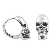 Retro Creative Elegant Skull Head Earrings-Black Diamonds New York