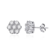 1.4 Ctw Round Cut Diamond Stud Earrings-Black Diamonds New York