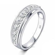 Elegant Round Cut Created Diamond Eternity Wedding Band-Black Diamonds New York