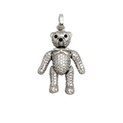 Punk Teddy Bear Pendant-Black Diamonds New York