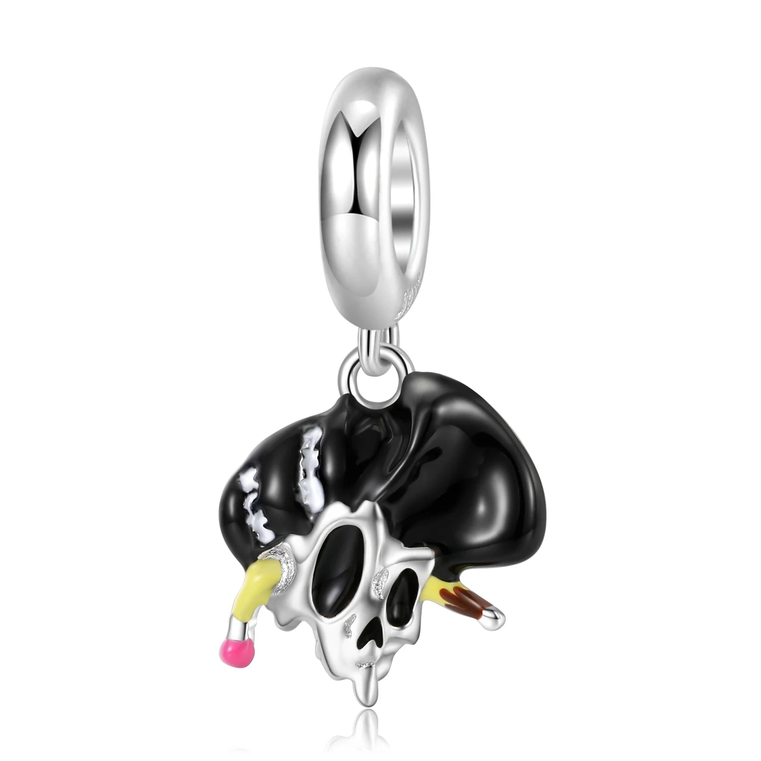 Sacrificial Ghost Rock Skull Charm Series-Black Diamonds New York