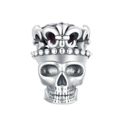 King Skull Gothic Charm-Black Diamonds New York