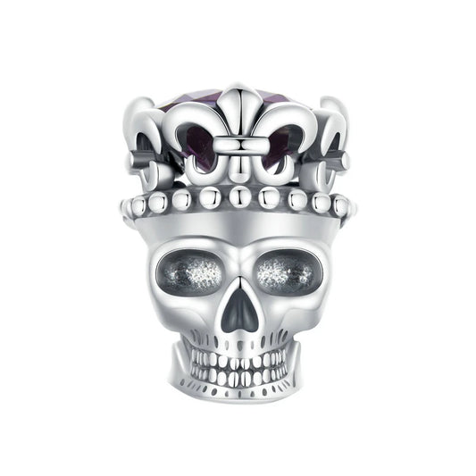 King Skull Gothic Charm-Black Diamonds New York