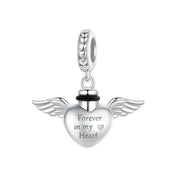 Heart and Paw Pet Memorial Charm-Black Diamonds New York