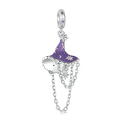 Luminous Purple Witch Hat Charm-Black Diamonds New York