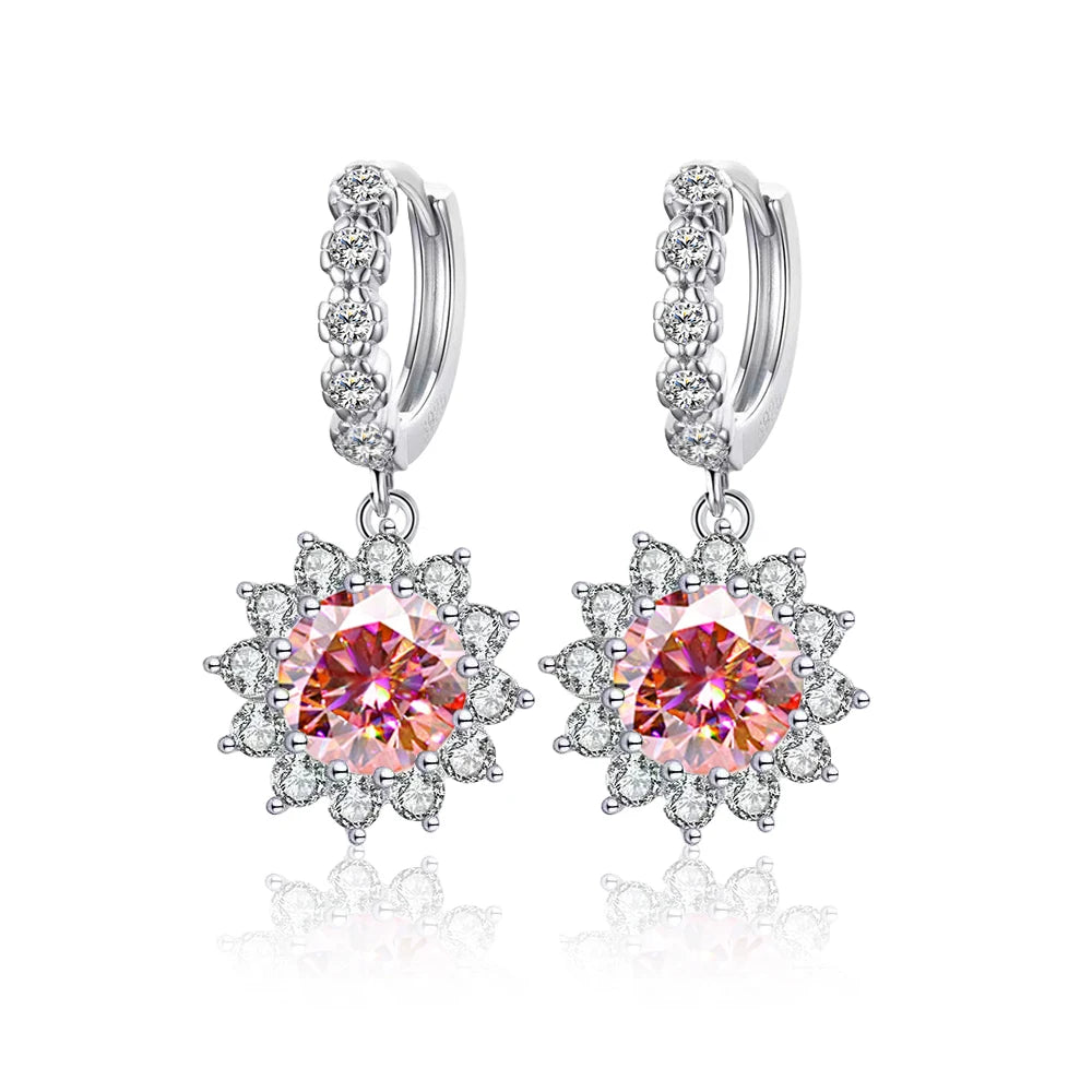 Red Diamond Jewelry Set with Sunflower Design-Black Diamonds New York
