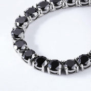 Black Diamond Tennis Necklace-Black Diamonds New York