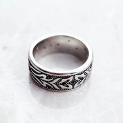 Black Diamond Tiger Pattern Ring Band-Black Diamonds New York