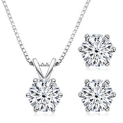 Classic 1.0 Ct Round Cut Diamond Jewelry Set-Black Diamonds New York