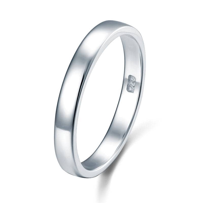 Classic Plain Wedding Band Ring-Black Diamonds New York