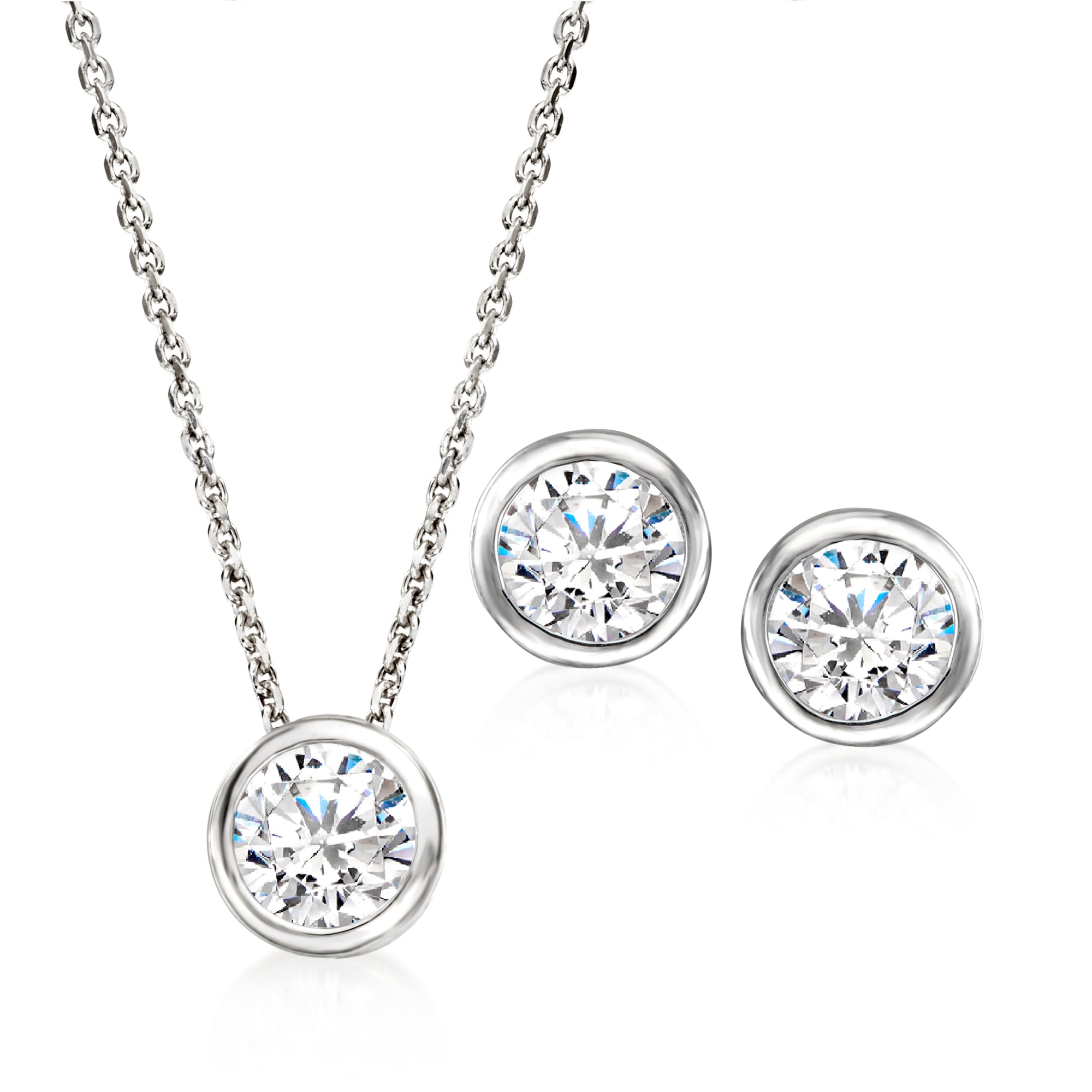 Classic Round Cut Diamond Jewelry Set-Black Diamonds New York