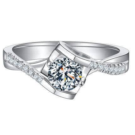 Created Diamond Angel Kiss Ring-Black Diamonds New York